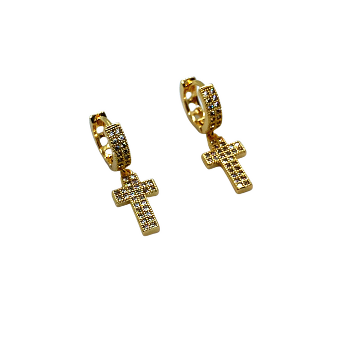 Orecchini a Croce Strass