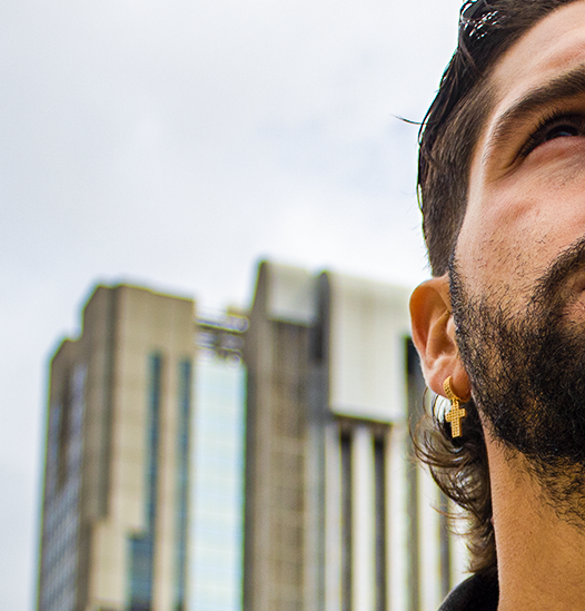 Orecchini a Croce Strass